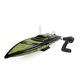 PROBOAT PRB-2171T1 SONICWAKE 36" V3, SELF-RIGHTING V-HULL BOAT RTR, BLACK HULL