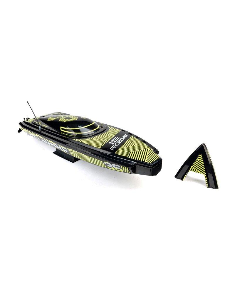 PROBOAT PRB-2171T1 SONICWAKE 36" V3, SELF-RIGHTING V-HULL BOAT RTR, BLACK HULL