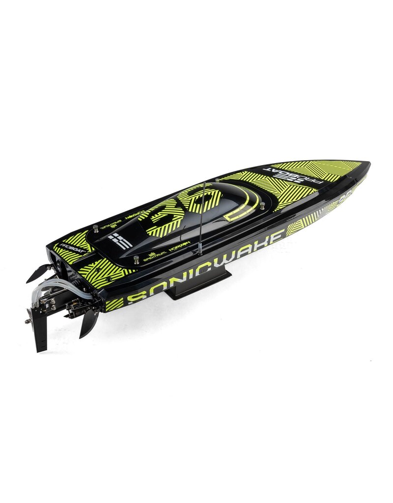 PROBOAT PRB-2171T1 SONICWAKE 36" V3, SELF-RIGHTING V-HULL BOAT RTR, BLACK HULL