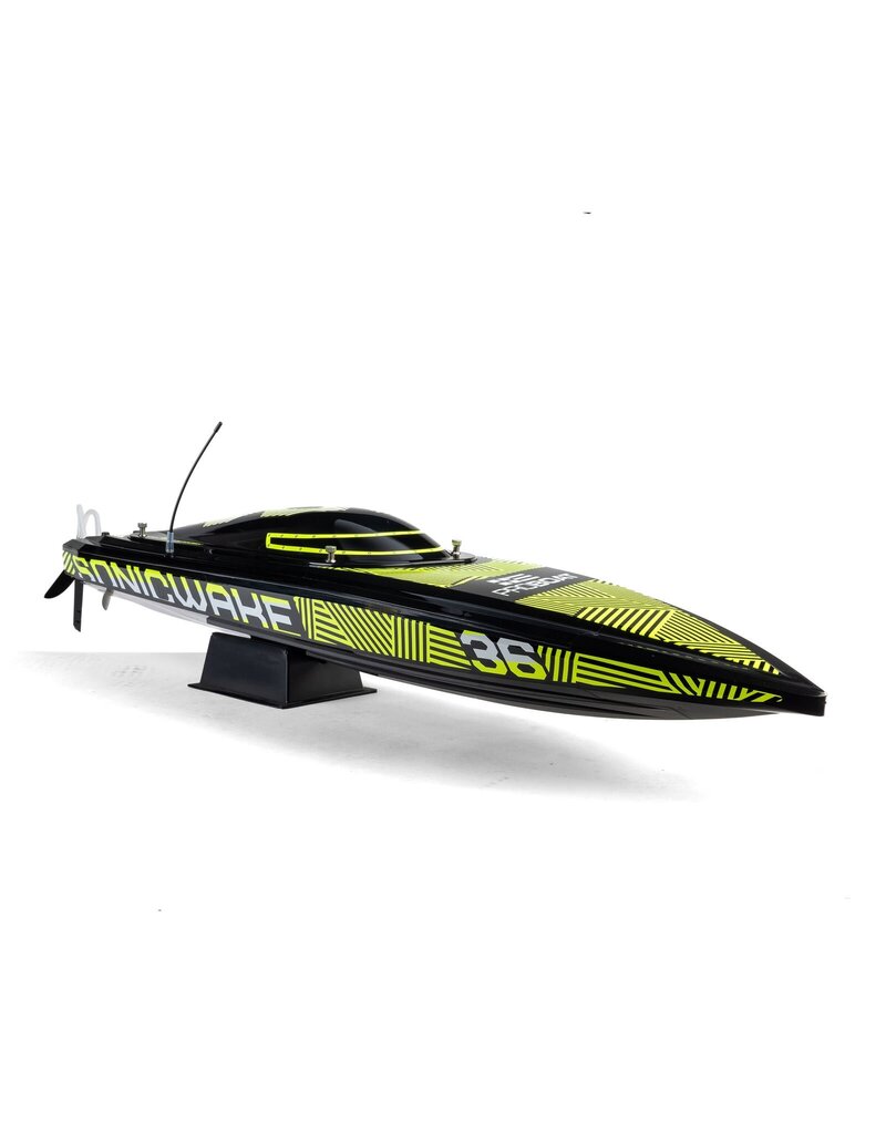 PROBOAT PRB-2171T1 SONICWAKE 36" V3, SELF-RIGHTING V-HULL BOAT RTR, BLACK HULL