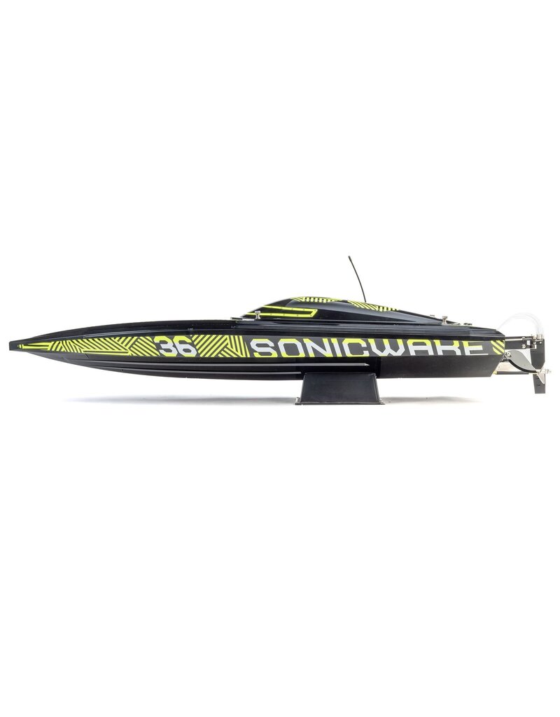 PROBOAT PRB-2171T1 SONICWAKE 36" V3, SELF-RIGHTING V-HULL BOAT RTR, BLACK HULL