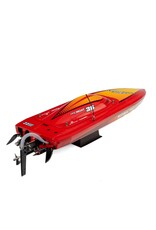 PROBOAT PRB-2171T2 SONICWAKE 36" V3, SELF-RIGHTING V-HULL BOAT RTR, RED HULL