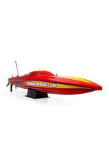 PROBOAT PRB-2171T2 SONICWAKE 36" V3, SELF-RIGHTING V-HULL BOAT RTR, RED HULL
