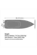 PROBOAT PRB-2171T2 SONICWAKE 36" V3, SELF-RIGHTING V-HULL BOAT RTR, RED HULL
