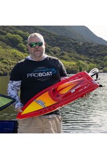 PROBOAT PRB-2171T2 SONICWAKE 36" V3, SELF-RIGHTING V-HULL BOAT RTR, RED HULL