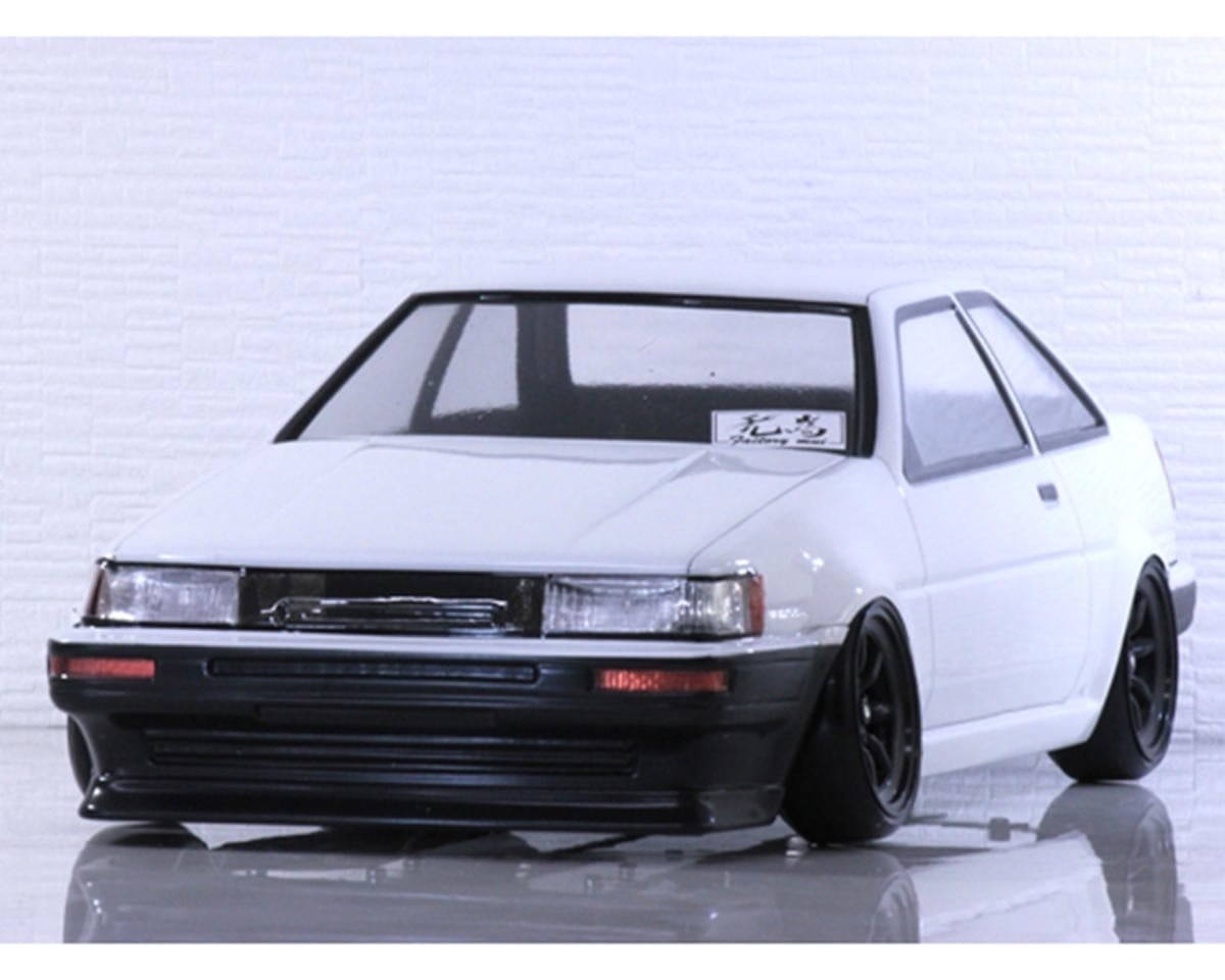 PAB-3168 1/10 TOYOTA AE86 COROLLA LEVIN 2-DOOR DRIFT BODY SET (CLEAR) (257-260MM)