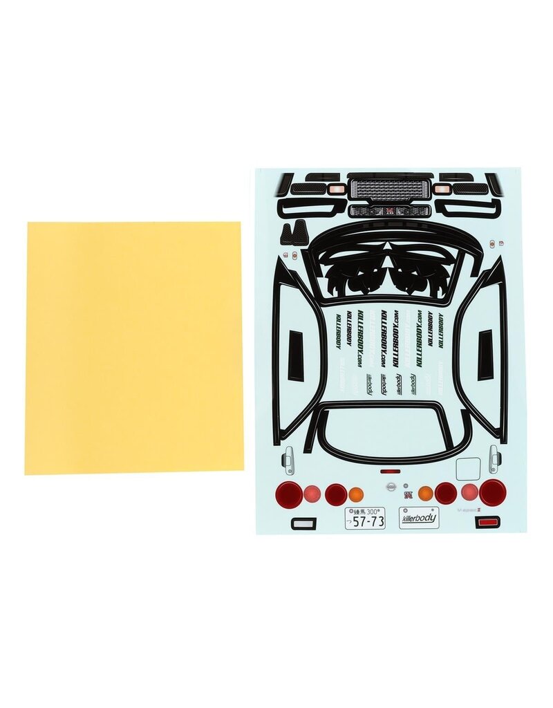 KILLERBODY KLR-48626 NISSAN SKYLINE R34 1/10 TOURING CAR BODY KIT (CLEAR)