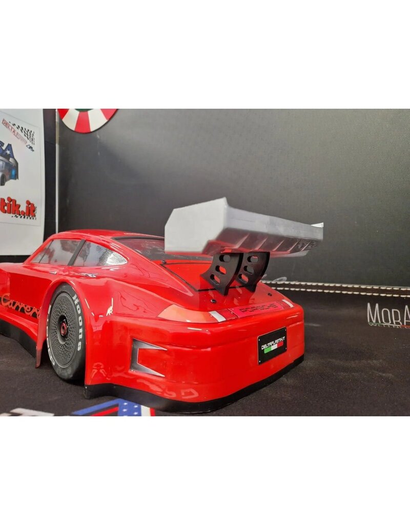 DELTA PLASTIK USA DP8518 PORSCHE CARRERA RS 1/7 CLEAR WITH WING AND DECALS