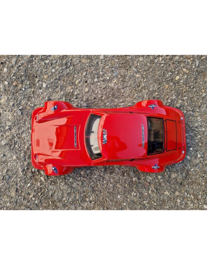 DELTA PLASTIK USA DP8518 PORSCHE CARRERA RS 1/7 CLEAR WITH WING AND DECALS