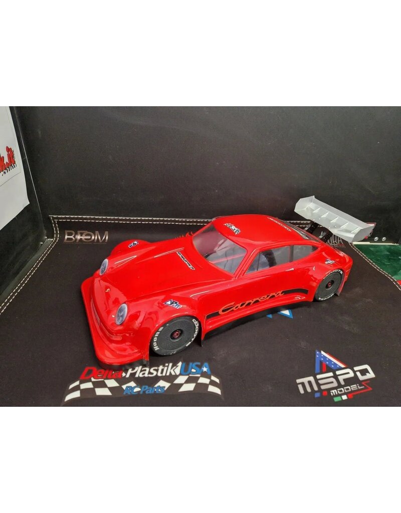 DELTA PLASTIK USA DP8518 PORSCHE CARRERA RS 1/7 CLEAR WITH WING AND DECALS