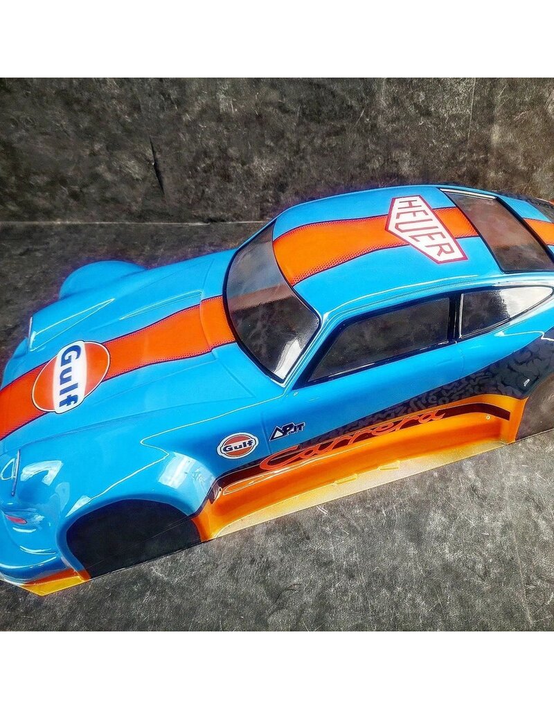DELTA PLASTIK USA DP8518 PORSCHE CARRERA RS 1/7 CLEAR WITH WING AND DECALS