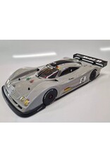 DELTA PLASTIK USA DP8524 MERCEDES CLR 1/7 CLEAR WITH WING DECALS AND MASK
