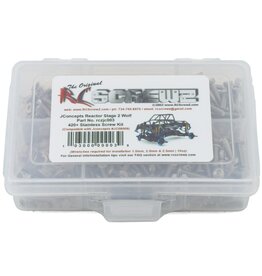 RC SCREWZ RCZJC003 JCONCEPTS REACTOR STAGE 2 "WOLF" 1/10TH STAINLESS STEEL SCREW SET