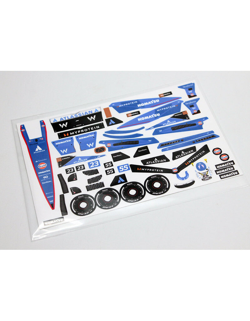 REFLEX RACING REF RCR010 RCR010 FX28 DECAL SET TYPE WF1