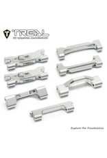 TREAL TRLX00449HEKX LOSI MINI LMT ALUMINUM CHASSIS CROSS BRACE SET (SILVER) (GRAVE DIGGER/SON-UVA DIGGER)