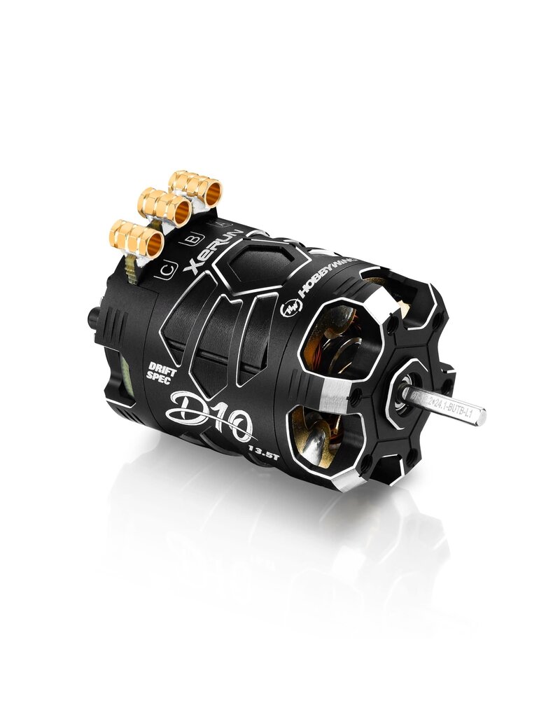 HOBBYWING HWI30401137 XERUN D10 BRUSHLESS DRIFT MOTOR -13.5T, 2900KV, STEALTH EDITION (BLACK)