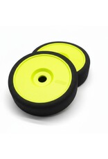 BSR RACING BXRC8234-Y 1/8 BUGGY TIRE - YELLOW WHEEL, TEAM PURPLE COMPOUND (2)