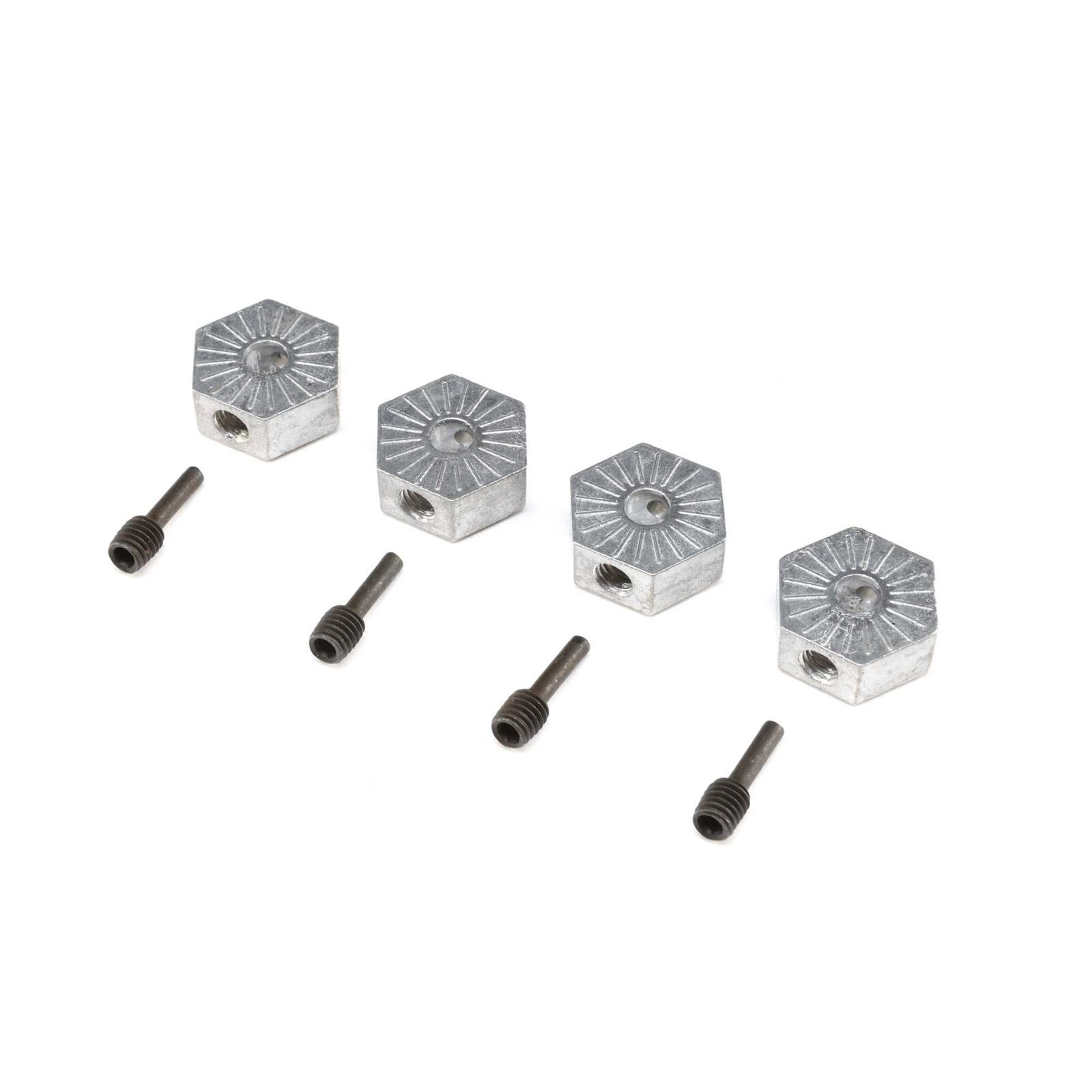 LOS242053 17MM HEX ADAPTER W/SCREWPIN (4): LMT
