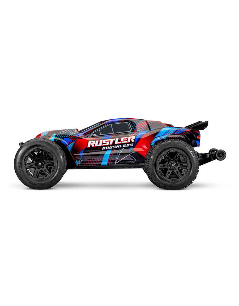 TRAXXAS TRA37454-4-RED RUSTLER 2WD HD VX3 BL