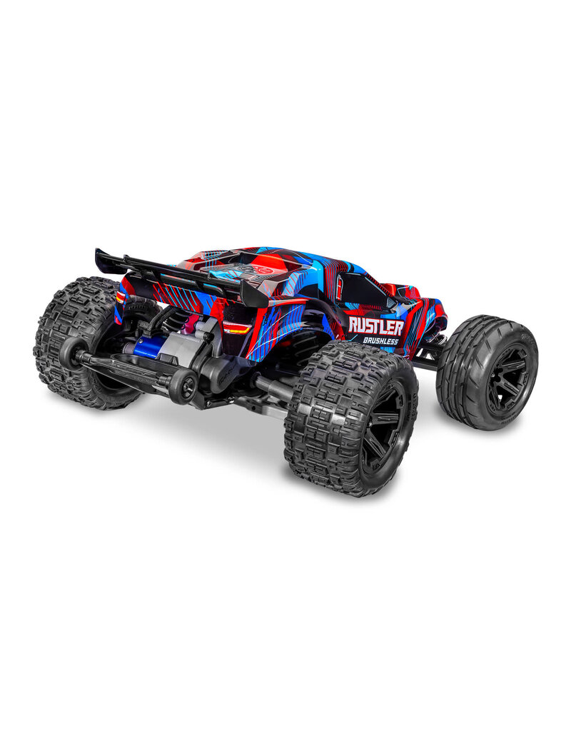 TRAXXAS TRA37454-4-RED RUSTLER 2WD HD VX3 BL