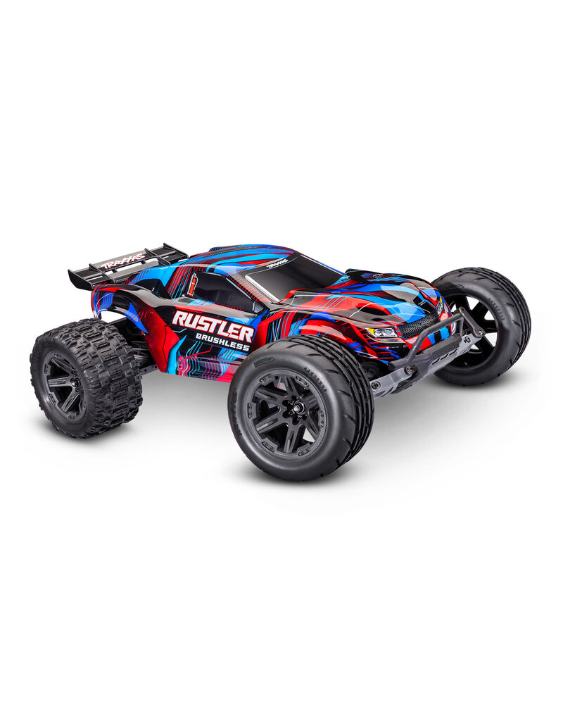 TRAXXAS TRA37454-4-RED RUSTLER 2WD HD VX3 BL