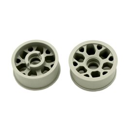 MARKA RACING PRODUCTS MZR-200F3-19 MINI-Z 2WD CNC DELRIN FLANGED FRONT WHEEL 8.5X19MM +3 OFFSET (LIGHT GRAY)