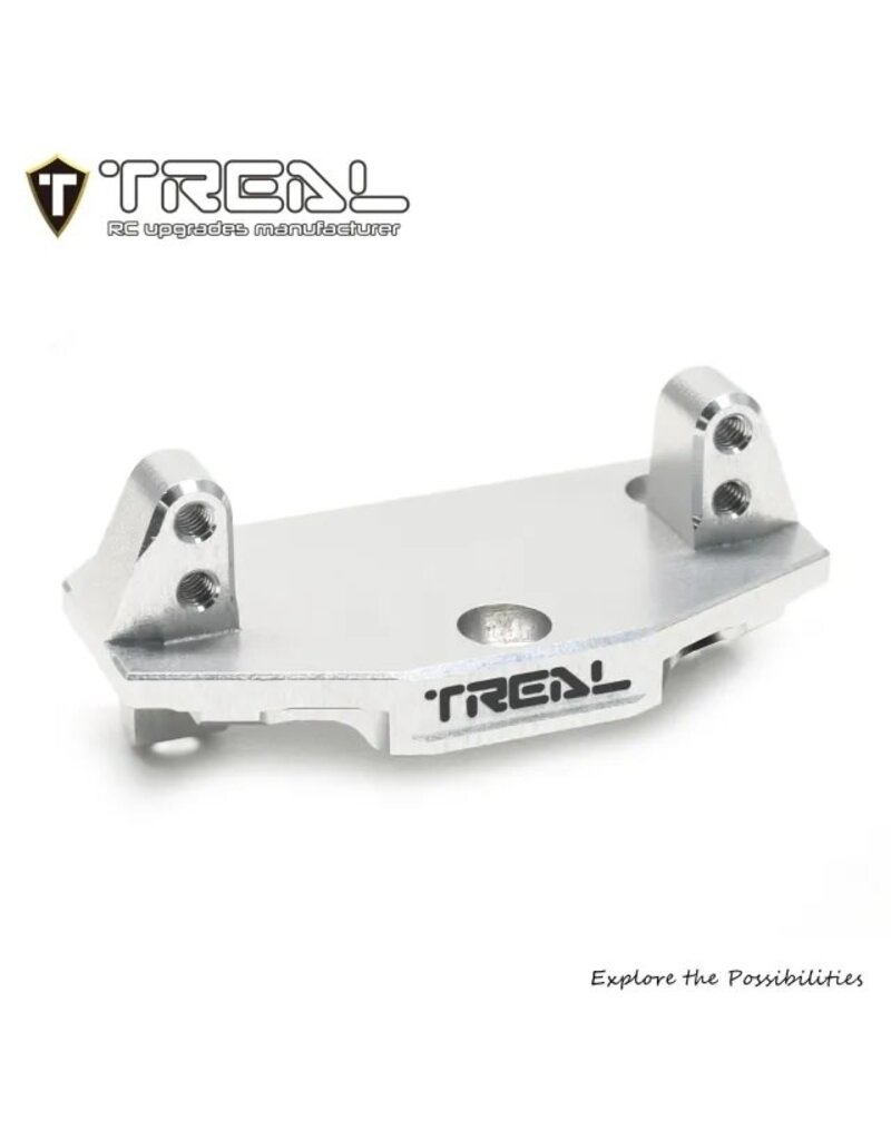 TREAL TRLX00430LB7F LOSI MINI LMT ALUMINUM STEERING SERVO MOUNT: SILVER