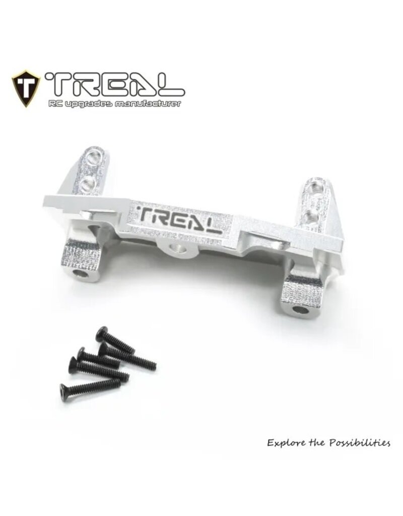 TREAL TRLX00430LB7F LOSI MINI LMT ALUMINUM STEERING SERVO MOUNT: SILVER