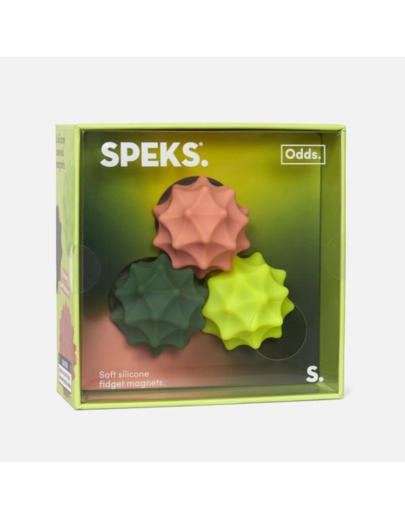 SPEKS SPEKS ODDS SOFT SILICONE FIDGET MAGNETS: GREEN SPURS