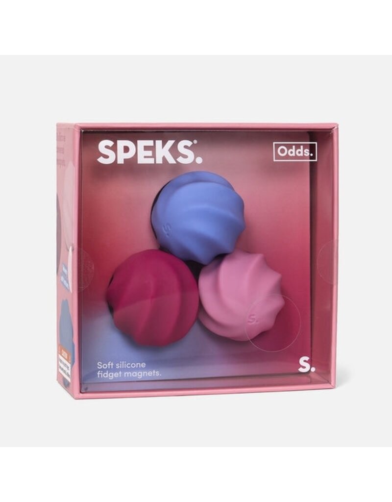 SPEKS SPEKS ODDS SOFT SILICONE FIDGET MAGNETS: PINK SWIRLS