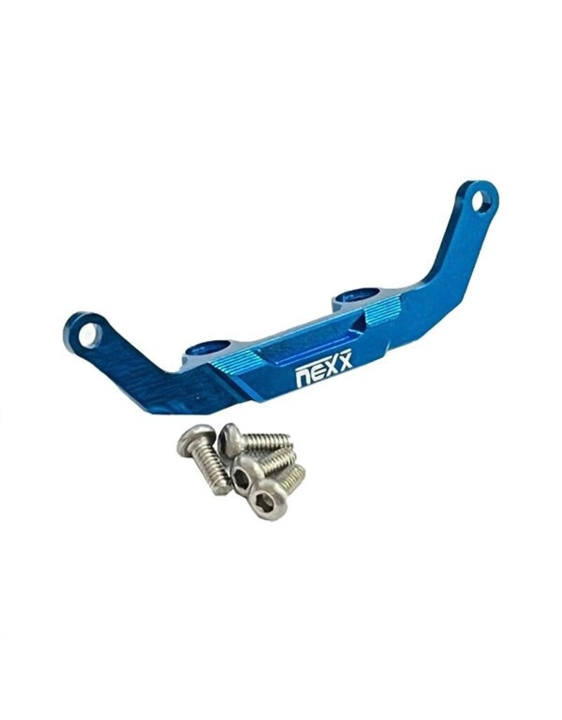 NEXX RACING NX-576 ALUMINUM FRONT STRUT BAR FOR RC28: BLUE