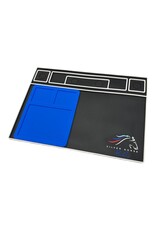 SILVER HORSE SHRC SH0263-BL RC PIT MAT V2 INCLUDES NESTING HIGH HEAT SOLDER MAT: BLUE