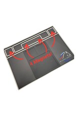SILVER HORSE SHRC SH0263-BL RC PIT MAT V2 INCLUDES NESTING HIGH HEAT SOLDER MAT: BLUE