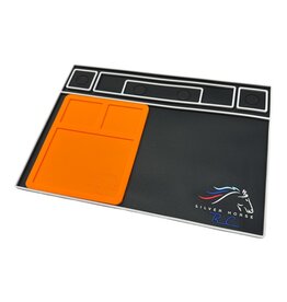SILVER HORSE SHRC SH0263-O RC PIT MAT V2 INCLUDES NESTING HIGH HEAT SOLDER MAT-ORANGE