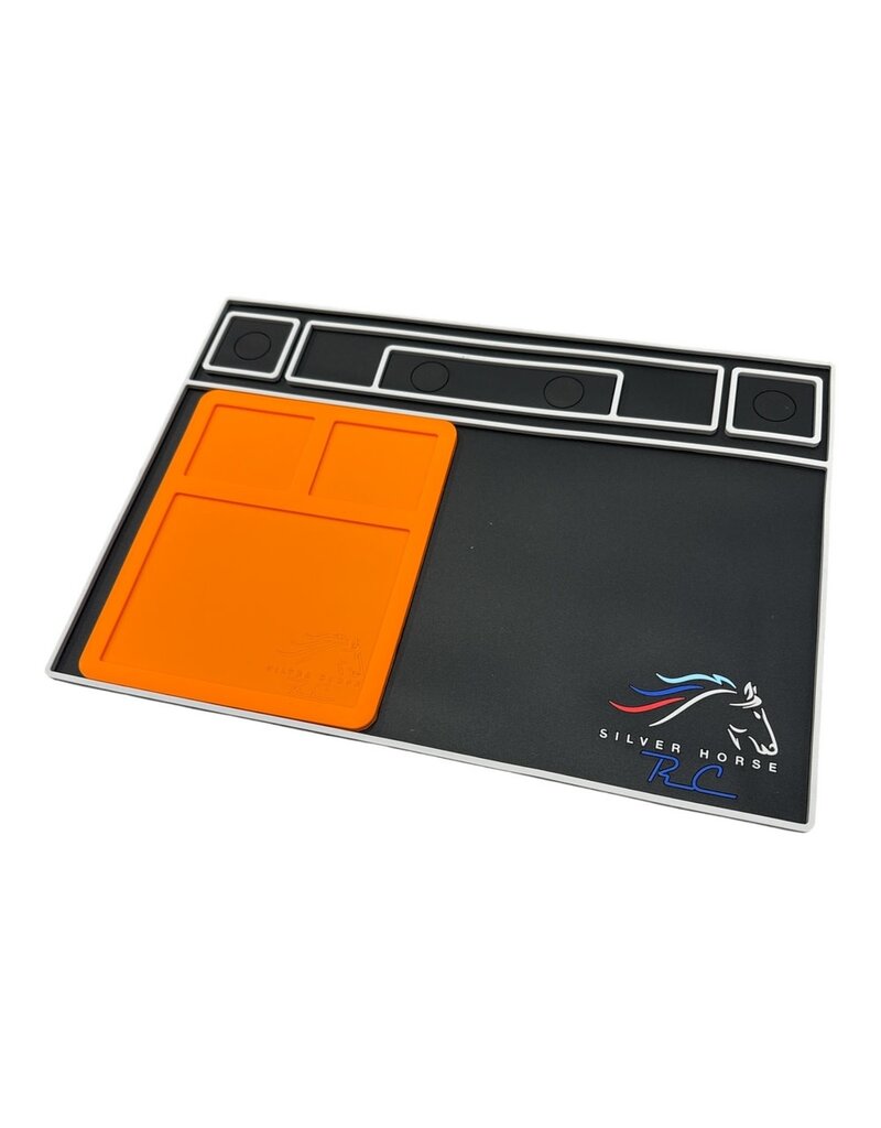 SILVER HORSE SHRC SH0263-O RC PIT MAT V2 INCLUDES NESTING HIGH HEAT SOLDER MAT-ORANGE