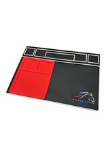 SILVER HORSE SHRC SH0263-R RC PIT MAT V2 INCLUDES NESTING HIGH HEAT SOLDER MAT: RED