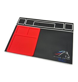 SILVER HORSE SHRC SH0263-R RC PIT MAT V2 INCLUDES NESTING HIGH HEAT SOLDER MAT: RED