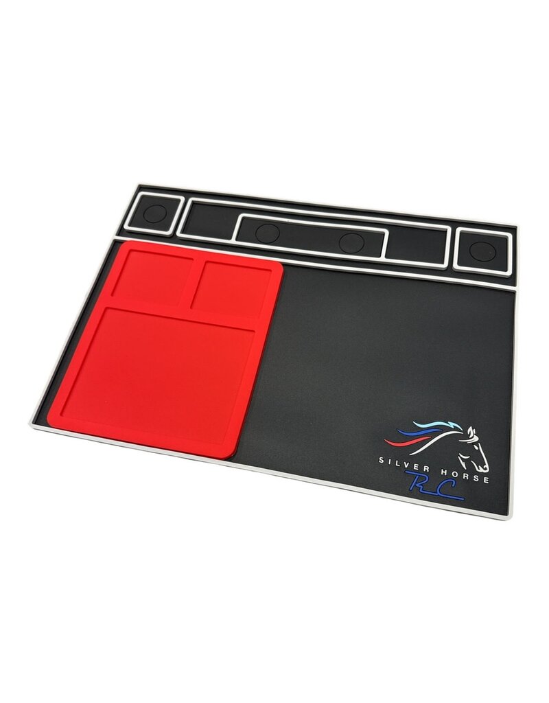 SILVER HORSE SHRC SH0263-R RC PIT MAT V2 INCLUDES NESTING HIGH HEAT SOLDER MAT: RED
