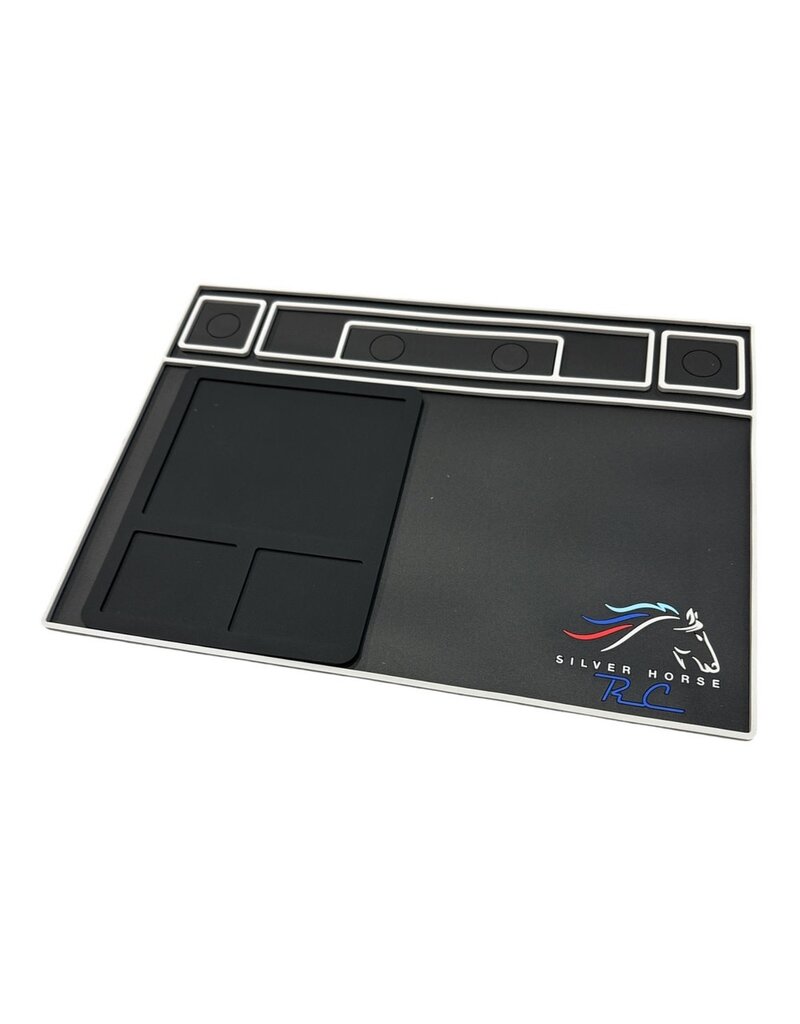 SILVER HORSE SHRC SH0263 RC PIT MAT V2 INCLUDES NESTING HIGH HEAT SOLDER MAT-BLACK