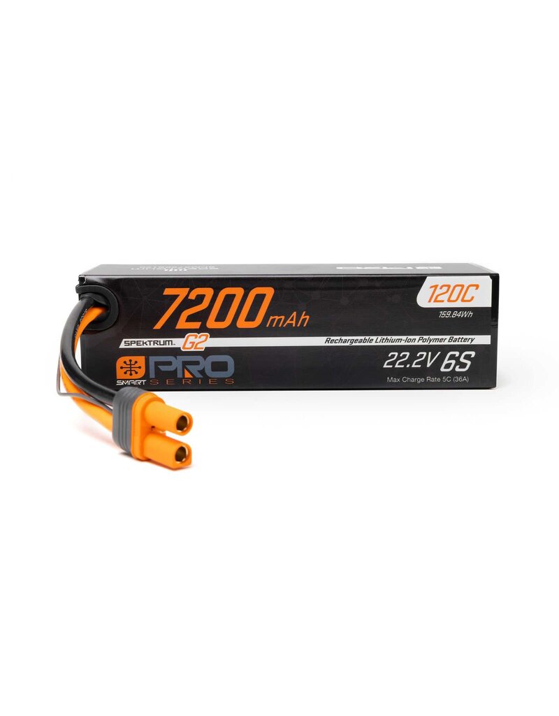 SPEKTRUM SPMX726S120 22.2V 7200MAH 6S 120C SMART PRO G2 LIPO IC5