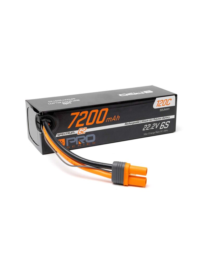 SPEKTRUM SPMX726S120 22.2V 7200MAH 6S 120C SMART PRO G2 LIPO IC5