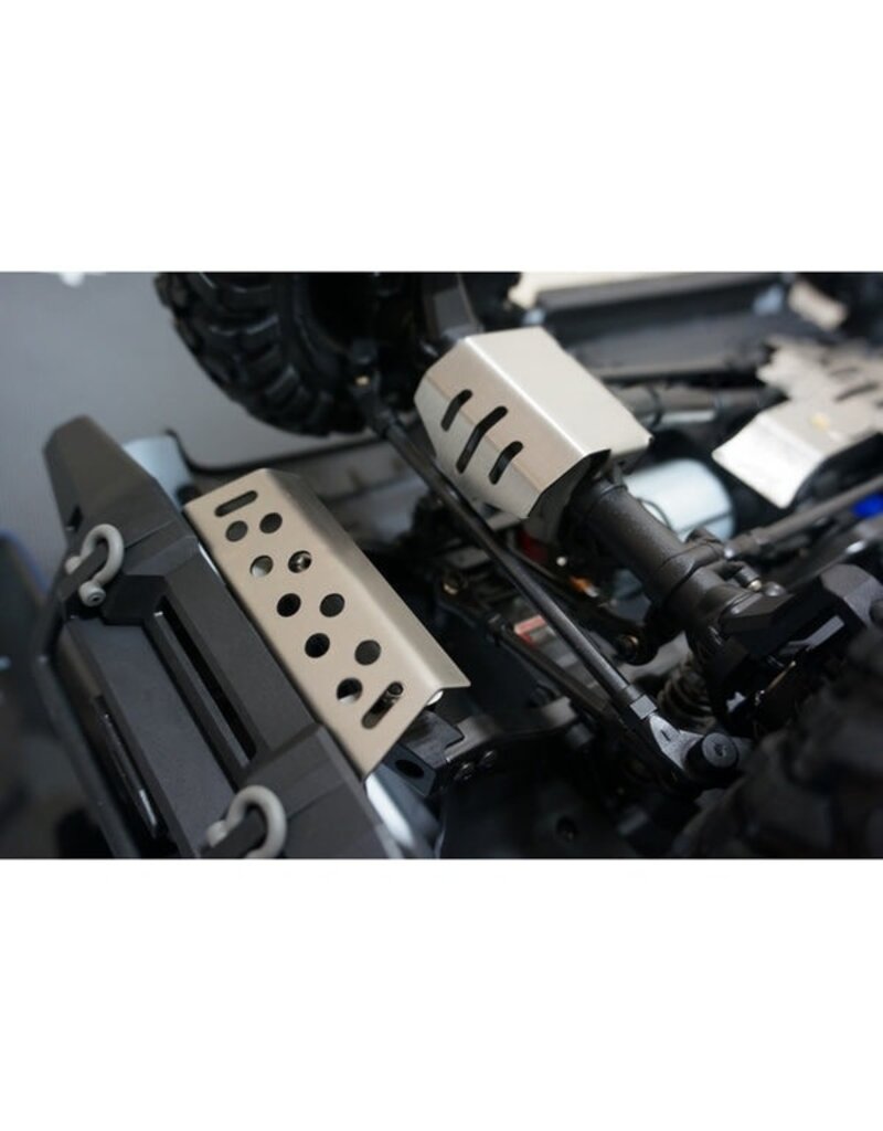 INJORA INJCRAW18332_ALL STAINLESS STEEL SKID PLATE & AXLES ARMOR FOR TRAXXAS® TRX-4™