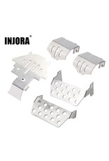 INJORA INJCRAW18332_ALL STAINLESS STEEL SKID PLATE & AXLES ARMOR FOR TRAXXAS® TRX-4™