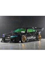 PANDORA RC PABFCB-195C 1/10 NISSAN SILVIA S15 ORIGIN LABO RAIJIN DRIFT BODY SET (THUNDER GOD) (CARBON FIBER DIPPED) (257-260MM)