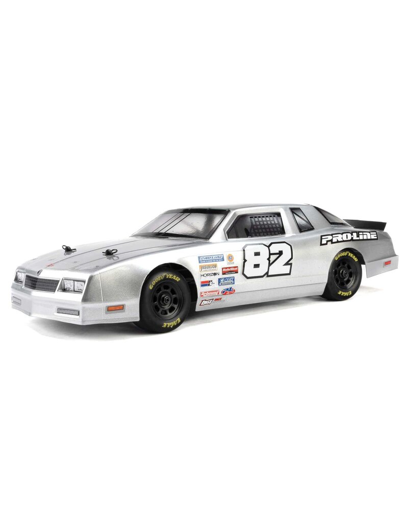 PROLINE RACING PRO370817 PRE-CUT 1986 CHEVY MONTE CARLO CLEAR BODY: LOSI NASCAR