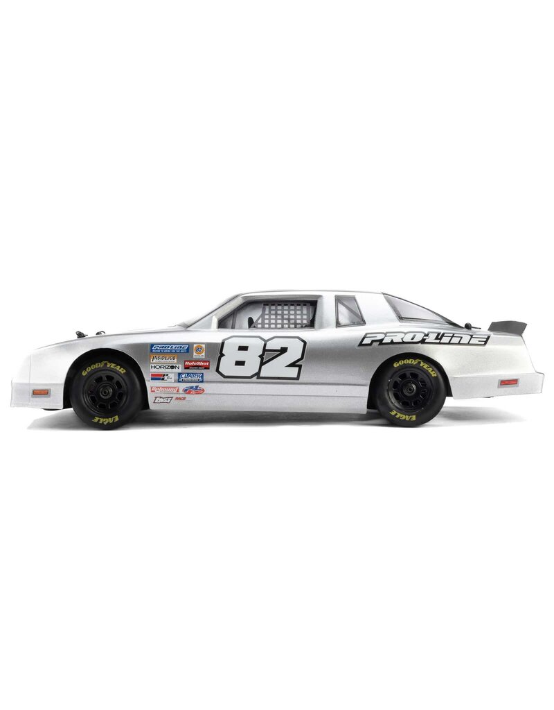 PROLINE RACING PRO370817 PRE-CUT 1986 CHEVY MONTE CARLO CLEAR BODY: LOSI NASCAR