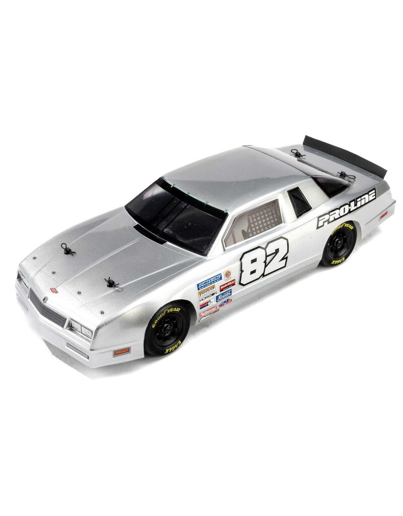 PROLINE RACING PRO370817 PRE-CUT 1986 CHEVY MONTE CARLO CLEAR BODY: LOSI NASCAR