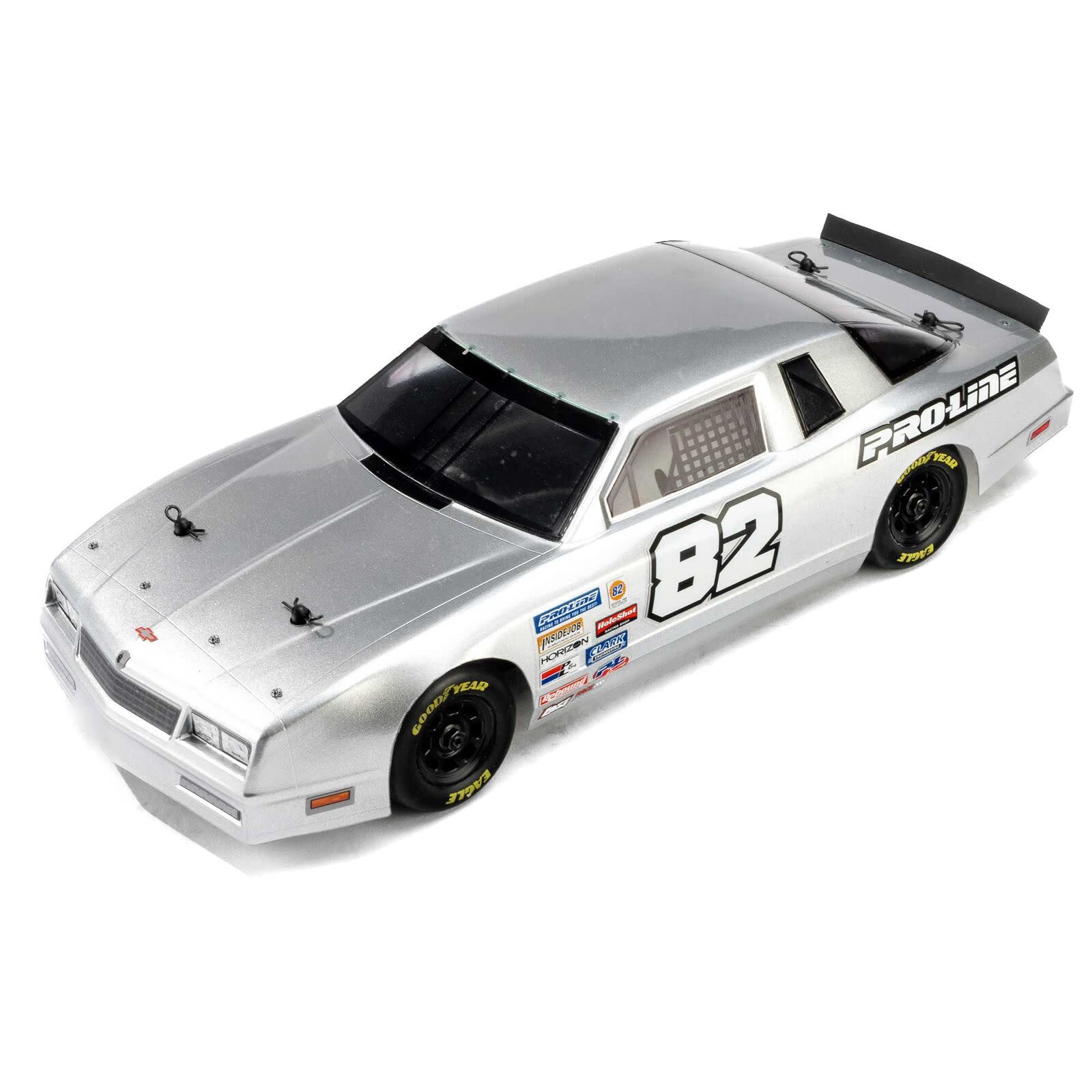 PRO370817 PRE-CUT 1986 CHEVY MONTE CARLO CLEAR BODY: LOSI NASCAR