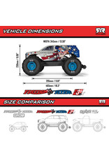 ARRMA ARA3530SFFT1 1/10 FREEDOM FLYER 223S 2WD RTR BRUSHLESS MONSTER TRUCK (BATTERY & CHARGER INCLUDED)