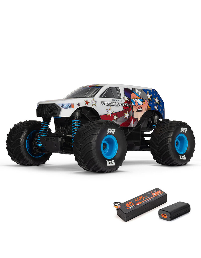 ARRMA ARA2130FF 1/16 FREEDOM FLYER 4X4 RTR MONSTER TRUCK (BATTERY & CHARGER INCLUDED), WHITE